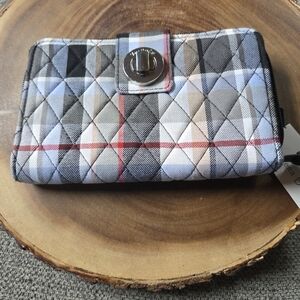 Vera Bradley Blue and Black Quilted Wallet